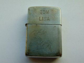 1967 Vietnam War Zippo Lighter Tom & Lisa