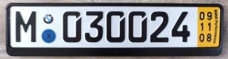 Bmw Munich German European License Plate Frame Real M