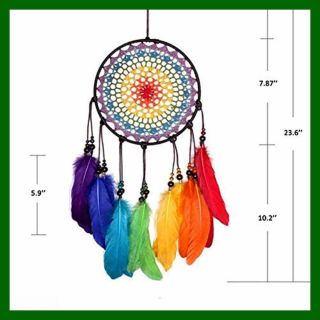 Dream Catchers For Kids Colorful Feather Catcher Decorations Bedroom Handmade RA 4