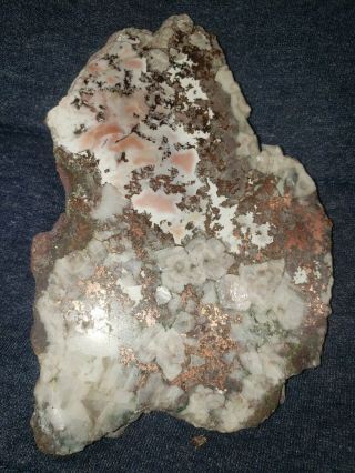 Datolite With Copper - Quincy Mine - Michigan Mineral Specimen Specimen