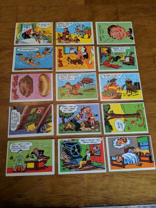 1957 Topps Goofy Postcards - Complete Set Of 60 Vintage Non - Sport
