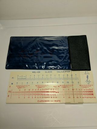Vintage 1971 Horse Racing Collectible Kel - Co Class Calculator Handicapping Tool