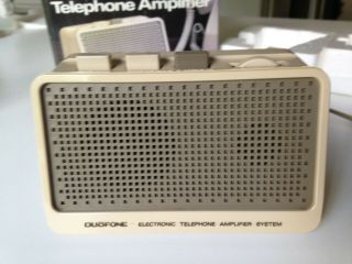 Vintage Electronic Telephone Amplifier Duofone Radio Shack Phone Speaker
