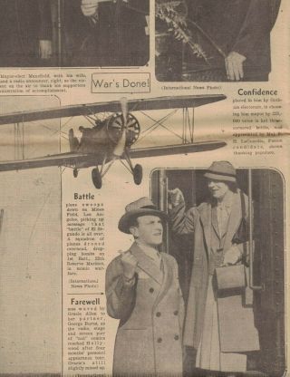 Boston Daily Record November 9 1933 Machine Gun Kelly George Burns Tarzan 5