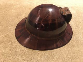 Antique 1940’s M.  S.  A.  Skullgard Coal Miner’s Full Brim Protective Hat