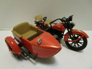 Limited Edition Harley Davidson 1/12 Scale 1933 Motorcycle & Sidecar Bank W/key