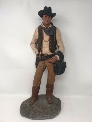 John Wayne Wagon Master 1983 Cowboy Statue Sculpture By Daniel Monfort