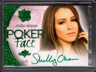 Shelby Chesnes 1/3 2015 Benchwarmer Sin City Auto Poker Face