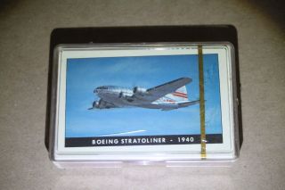 Vintage Trans World Airlines Twa Playing Cards In Case Boeing Mad Men Era