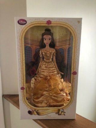Disney Store Belle Limited Edition 5000 Beauty And The Beast Doll 17 " Yellow Le