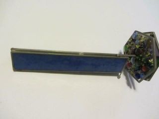 Stained Glass Triangular Kaleidoscope With Double Wheel