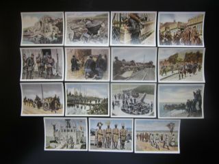 15 German Cigarette Cards Of World War 1,  Issued In 1937,  4/5