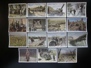 15 German Cigarette Cards Of World War 1,  Issued In 1937,  3/5