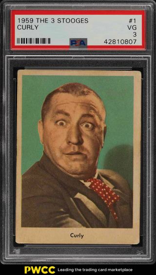 1959 Fleer The 3 Stooges Curly 1 Psa 3 Vg (pwcc)