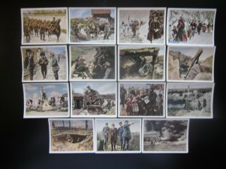 15 German Cigarette Cards Of World War 1,  Issued In 1937,  2/5