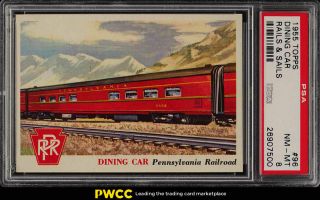 1955 Topps Rails & Sails Dining Car 96 Psa 8 Nm - Mt (pwcc)