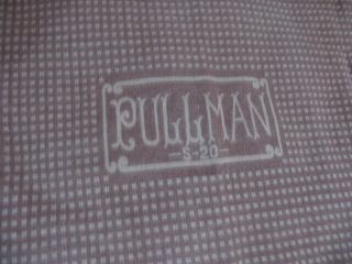 Early Railway Antique Wool Blanket 1926 Pullman S - 20 Private Car Service 2
