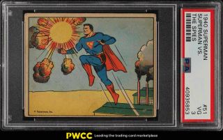 1940 Gum,  Inc.  Superman Setbreak Superman Vs.  The Spies 51 Psa 3 Vg (pwcc)