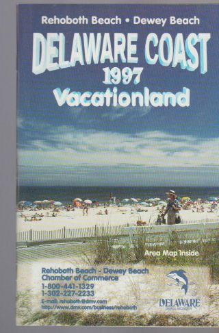 Delaware Coast 1987 Vacationland Booklet Rehoboth Beach Dewey Beach