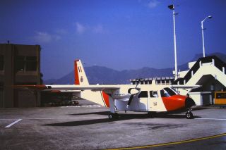 1988 - Hong Kong Kodak Photo Slide - Rhkaaf Gfs Islander - Kai Tak Hkg