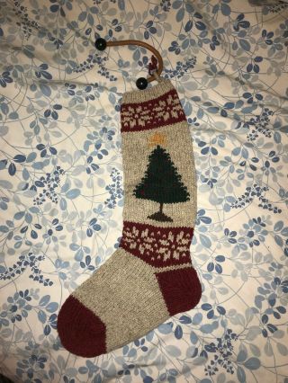 Christmas Cove Designs Stocking 100 Wool Knit Richmond Me Christmas Tree Hook