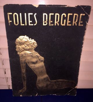 1950/60s Follies Bergerer French Dancing Can Can Nude Revue Retro Advertising