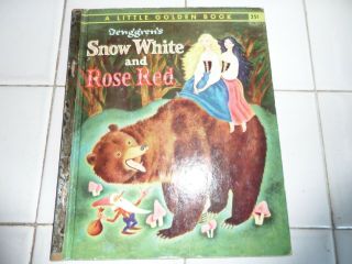 Snow White And Rose Red,  A Little Golden Book,  1955 (a Ed;vintage Tenngren)