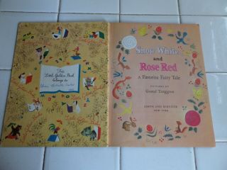 Snow White And Rose Red,  A Little Golden Book,  1955 (A ED;VINTAGE TENNGREN) 3