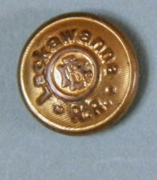Bb Delaware Lakawanna & Western Railroad Uniform Button Small Gilt Convex