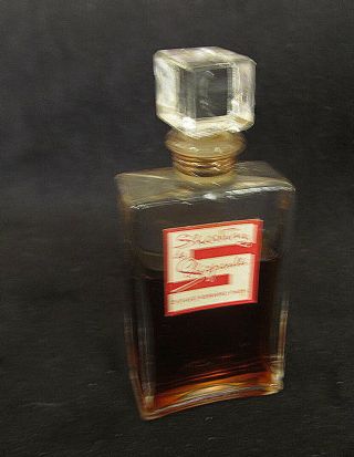 Vintage Shocking De Schiaparelli Parfum 1.  0 Fl Oz 30ml Square Stemmed Stopper