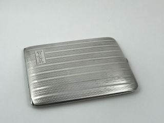 Vintage Elgin Sterling Silver Cigarette Wallet Case 116 grams 3