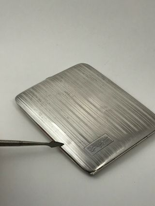 Vintage Elgin Sterling Silver Cigarette Wallet Case 116 grams 7