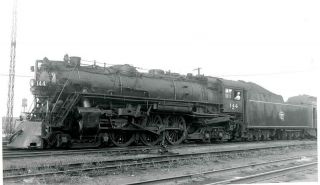 Ll539 Rp 1954/80s? Cmstp&p Milwaukee Railroad Engine 144 Ex 6416 Chicago Il