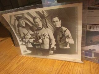 Star Trek Autographs Scotty Spock & Kirk