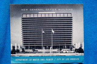 Brochure - Department Of Water & Power Building - Los Angeles - Circa 1965