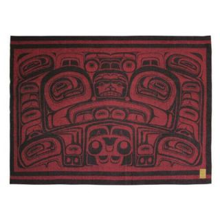 Northwest Coast Native American Wool Blend Blanket