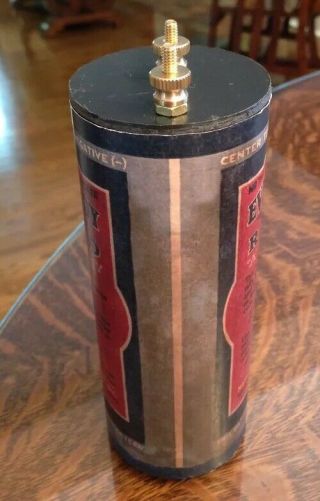 Antique Refillable 6 Eveready “A” Dry Cell Battery Telephone,  Radio,  Lantern 3