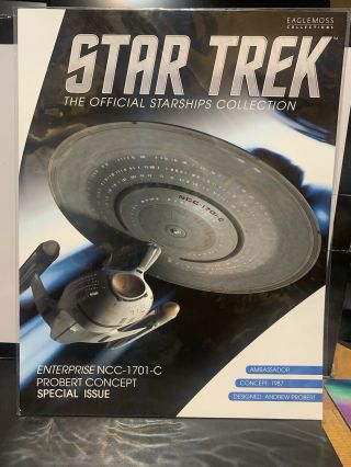 Star Trek Enterprise Ncc - 1701 - C Probert Concept Special Issue By Eaglemoss - So