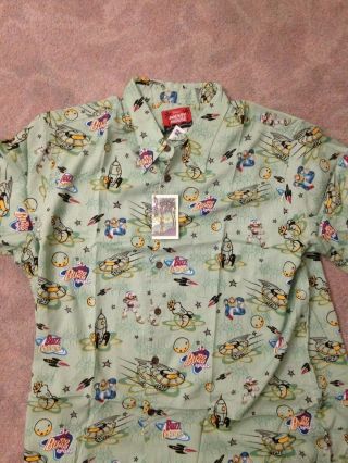 Reyn Spooner Disney Pixar Toy Story 2 Buzz Lightyear Hawaiian Shirt Xl