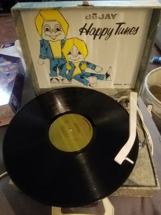 Vintage Phonograph Dejay Happy tunes Record Player 2