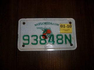 Random Florida Motorcycle License Plate