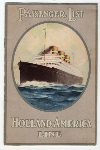 1828 Holland America Nieuw Amsterdam Passenger List