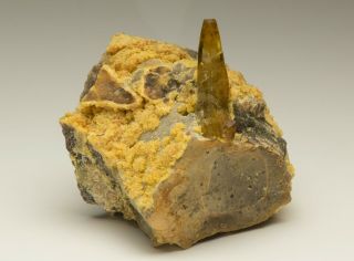Fine Mineral Specimen Barite On Calcite - Elk Creek,  Meade Co. ,  Sd,  Usa - Crystal
