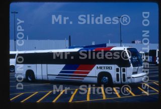 Slide Bus Metro Coach 1991 Houston Tx 1990