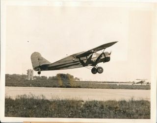 Monteverde Bros 1935 Press Photo Bellanca Plane Starting Doomed Ny To Rome Trip