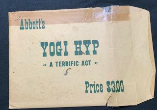 Yogi Hyp By Colin Bray Abbott Magic Lecture Note Ex Hypnotism 4