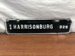 Vintage Antique Automobile 1966 Harrisonburg VA.  66 license Plate Tag Topper 2