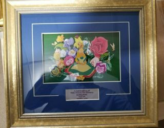 Disney Alice In Wonderland Flowers Framed Le 700 Pin Set