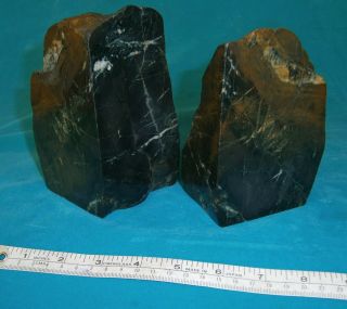 Big Sur Serpentine Book Ends,  10 Lbs Display,  Cabs/carving.  Calif State Stone