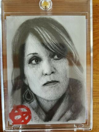 Sons Of Anarchy Cryptozoic Seasons 4&5 1/1 Sketch Card Gemma By Andy Fry